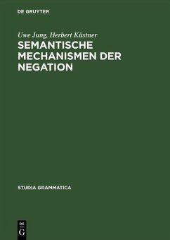 Cover Semantische Mechanismen der Negation (eBook, PDF)