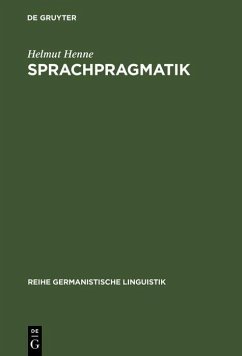 Sprachpragmatik (eBook, PDF) - Henne, Helmut