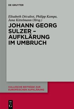 Cover Johann Georg Sulzer - Aufklärung im Umbruch (eBook, PDF)
