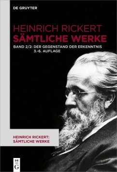 Der Gegenstand der Erkenntnis (eBook, ePUB) - Rickert, Heinrich