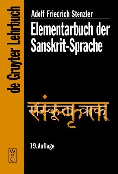 Elementarbuch der Sanskrit-Sprache (eBook, PDF) - Stenzler, Adolf Friedrich