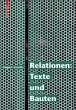 Relationen: Texte und Bauten (eBook,... - Bild 1