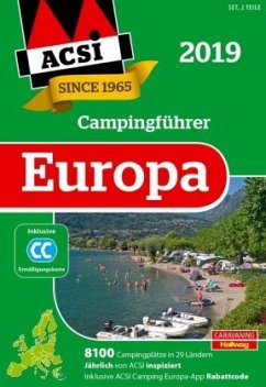 ACSI Internationaler Campingführer Europa 2019, 2 Bde.