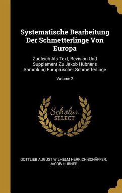 Systematische Bearbeitung Der Schmetterlinge Von Europa - Herrich-Schäffer, Gottlieb August Wilhe; Hübner, Jacob