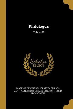Philologus; Volume 33