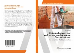 Cover Untersuchungen zum Verformungsverhalten von Normalbetonen