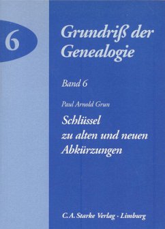 Cover Schlüssel zu alten und neuen Abkürzungen