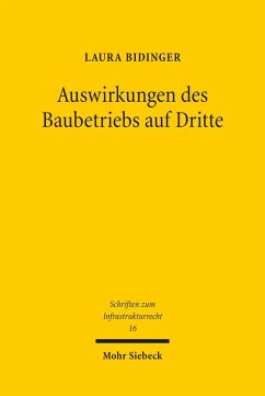 Cover Auswirkungen des Baubetriebs auf Dritte (eBook, PDF)