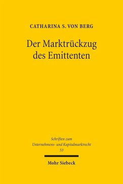 Der Marktrückzug des Emittenten (eBook, PDF) - Berg, Catharina S. von
