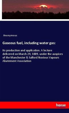 Gaseous fuel, including water gas: