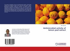 Antimicrobial activity of lemon peel extract