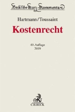 Kostenrecht, Kommentar - Hartmann, Peter