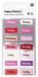 Sticker, Bullet Diary, Wochentage, Rosa - Bild 1