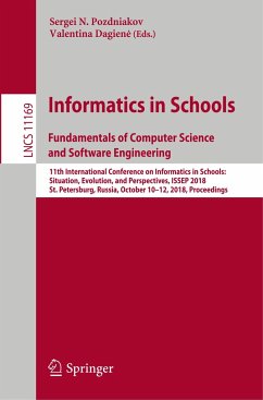 Informatics in Schools. Fundamentals of Computer Science and Software Engineering