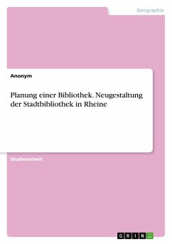 Cover Planung einer Bibliothek. Neugestaltung der Stadtbibliothek in Rheine