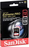 SanDisk Extreme Pro SDXC 512GB 170MB V30 U3 SDSDXXY-512G-GN4IN