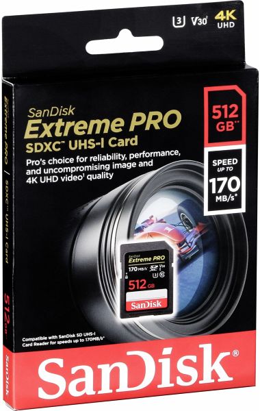 SanDisk Extreme Pro SDXC 256GB 170MB V30 U3 SDSDXXY-256G-GN4IN