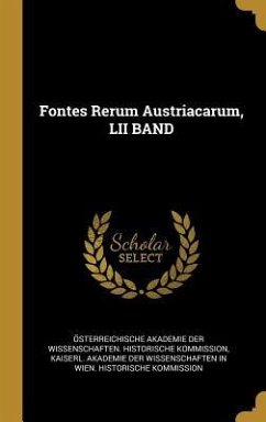 Fontes Rerum Austriacarum, LII Band