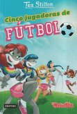 Cinco jugadoras de fútbol