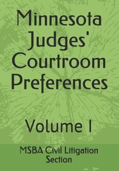 Minnesota Judges' Courtroom Preferences: Volume I - Carter, Jennifer