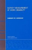 Survey Measurement of Work Disability