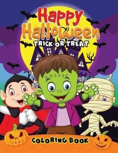 Happy Halloween Coloring Book: Easy and Fun Activity Book for Kids - Rocket Publishing