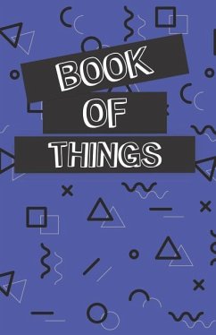 Book of Things: Alphabetically Organized Book to Keep Track of Internet Addresses and Website Logins - Gray Stationery, Amber
