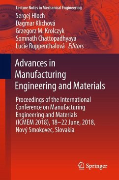 Advances in Manufacturing Engineering and Materials (eBook, PDF)