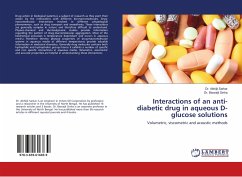 Interactions of an anti-diabetic drug in aqueous D-glucose solutions