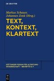 Text, Kontext, Klartext (eBook, PDF)