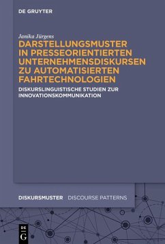 Cover Darstellungsmuster in presseorientierten Unternehmensdiskursen zu automatisierten Fahrtechnologien (eBook, PDF)
