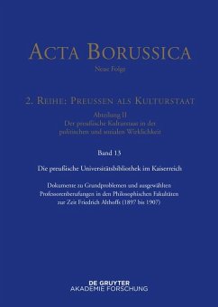Preußische Universitätspolitik im Deutschen Kaiserreich (eBook, PDF)