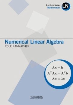 Numerical Linear Algebra - Rannacher, Rolf