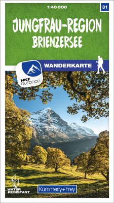 Cover Kümmerly+Frey Wanderkarte 31 Jungfrau-Region 1:40.000