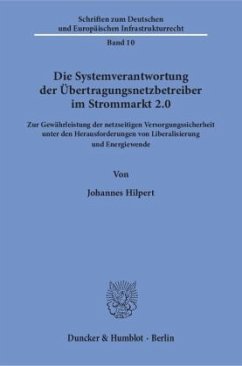 Cover Die Systemverantwortung der Übertragungsnetzbetreiber im Strommarkt 2.0.