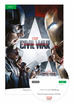 Pearson English Readers Level 3: Marvel - Captain America - Civil War (Book + CD) - Degnan-Veness, Coleen