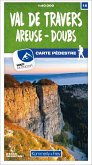 Kümmerly+Frey Karte Val-de-Travers / Areuse - Doubs Wanderkarte