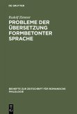 Probleme der Übersetzung formbetonter Sprache (eBook, PDF)