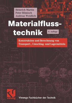 Materialflusstechnik (eBook, PDF) - Martin, Heinrich; Römisch, Peter; Weidlich, Andreas