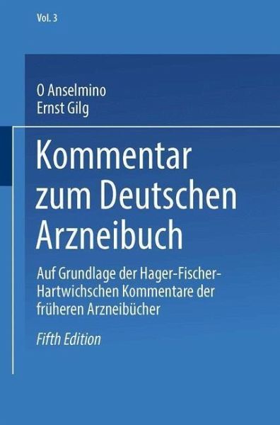 Kommentar zum Deutschen Arzneibuch (eBook, PDF) Kommentar zum Deutschen Arzneibuch (eBook, PDF)