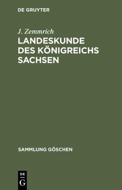Cover Landeskunde des Königreichs Sachsen (eBook, PDF)