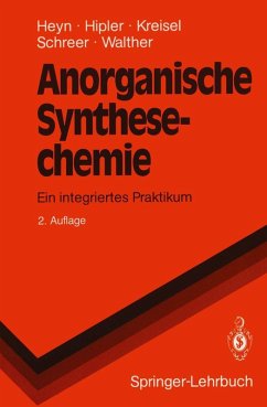 Anorganische Synthesechemie (eBook, PDF) - Heyn, Bodo; Hipler, Bernd; Kreisel, Günter; Schreer, Heike; Walther, Dirk
