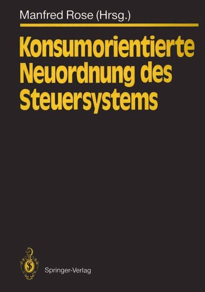 Konsumorientierte Neuordnung des Steuersystems (eBook, PDF)