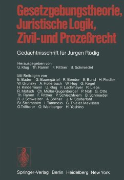 Cover Gesetzgebungstheorie, Juristische Logik, Zivil- und Prozeßrecht (eBook, PDF)