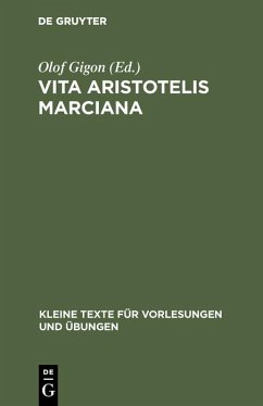 Cover Vita Aristotelis Marciana (eBook, PDF)