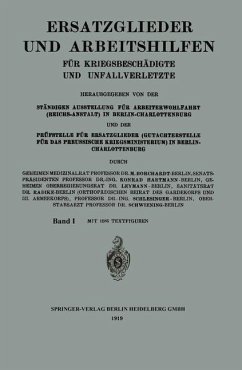 Ersatzglieder und Arbeitshilfen (eBook, PDF) - Borchardt, Moritz; Hartmann, Konrad; Leymann, Radike; Schlesinger, Schwiening