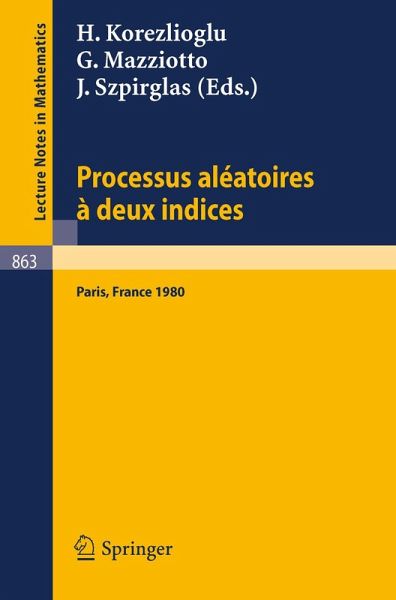 Processus Aleatoires a Deux Indices (eBook, PDF)