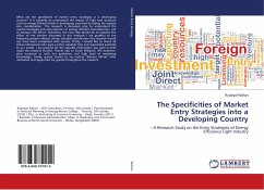 The Specificities of Market Entry Strategies into a Developing Country