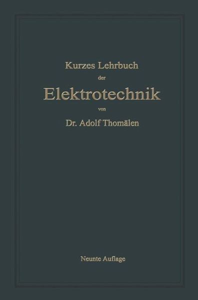Kurzes Lehrbuch der Elektrotechnik (eBook, PDF)