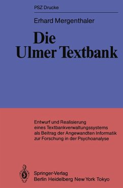 Die Ulmer Textbank (eBook, PDF) - Mergenthaler, Erhard